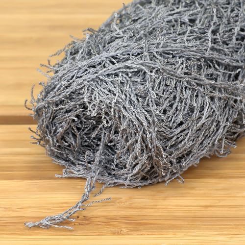 JubileeYarn Scrubby Dish Yarn - 50g/Skein Dishcloth Polyester - Blushed Grey - 4 Skeins