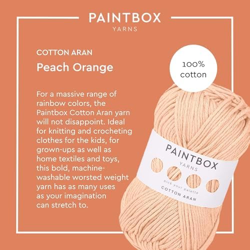 Paintbox Yarns 100% Cotton Aran Yarn 1.76oz / 50g, 93yds / 85m