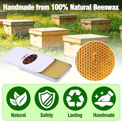 Scented Diamond Painting Wax, Handmade Natural Beeswax for Diamond Art Painting Pen, Long-Lasting Stickiness No Residue Drill Wax with Picker Tool, Diamond Art Accessories and Tools (Coffee)