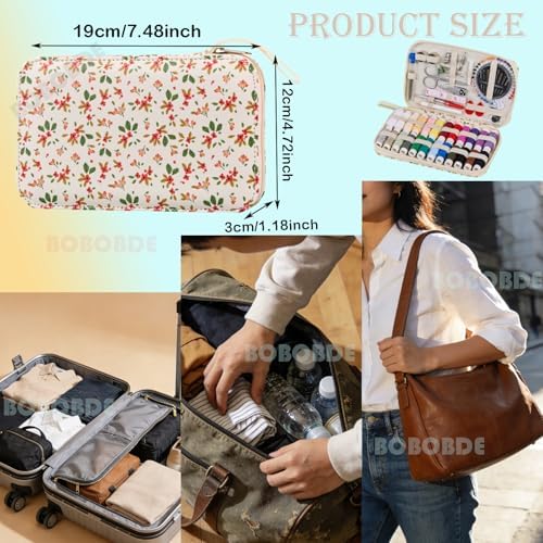 130PCS Printing Travel Sewing Kits for Adults Hand Sewing Accessories