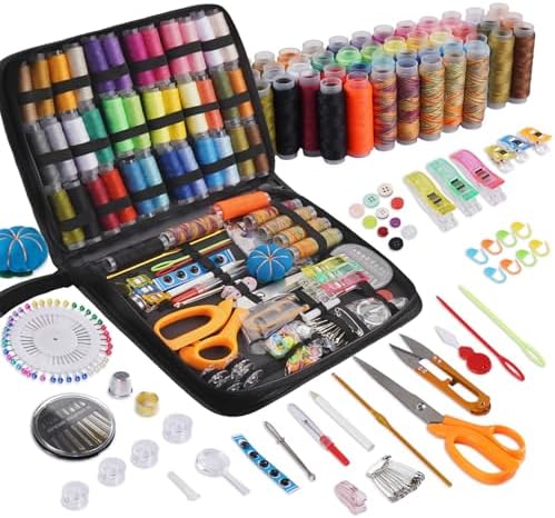 StiVerse 189 Pcs Sewing Kit for Adults, Beginners, 43 Color