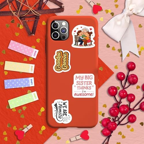 100Pcs Family Stickers for Scrapbooking, Water Bottle - Family Gifts Ideas, Party Supplies & Decoration - Gift for Women & Men