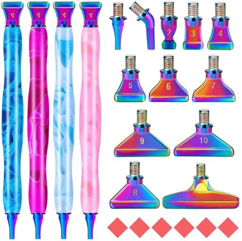 DoreenBow 28Pcs Diamond Art Tools Metal Thread Tip Diamond Art Accessories