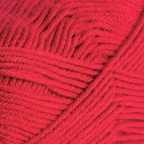 Knit Picks Brava Red Worsted Weight Smooth Acrylic Yarn for Crochet