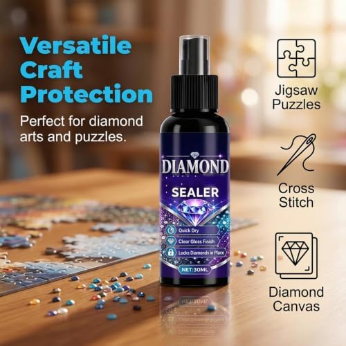 Diamond Art Sealer Spray, Crystal Art Sealer Spray, 100ml*1Pcs（3.38floz）