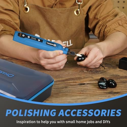 Mini Cordless Rotary Tool, 5-Speed 3.7V Rechargeable with 129 Accessories