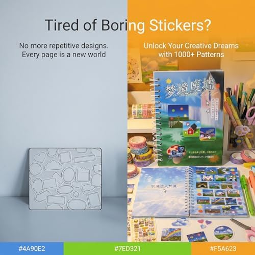Dreamcore Sticker Book for Journaling & Scrapbooking, 30 Sheets Y2K Kawaii Japanese-Inspired Paper Stickers for Junk Journal Supplies, Planner Decor,
