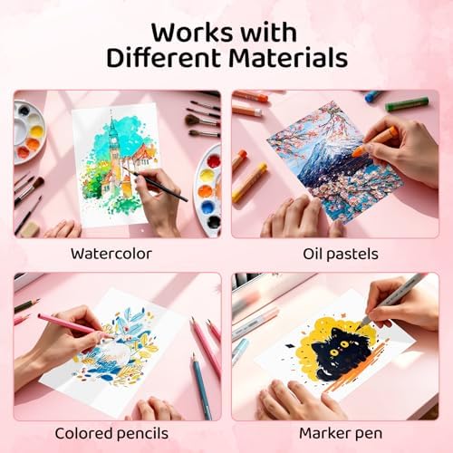 128 Sheets Watercolor Paper 5x7, 140lb/300gsm Cold Press Watercolor Paper