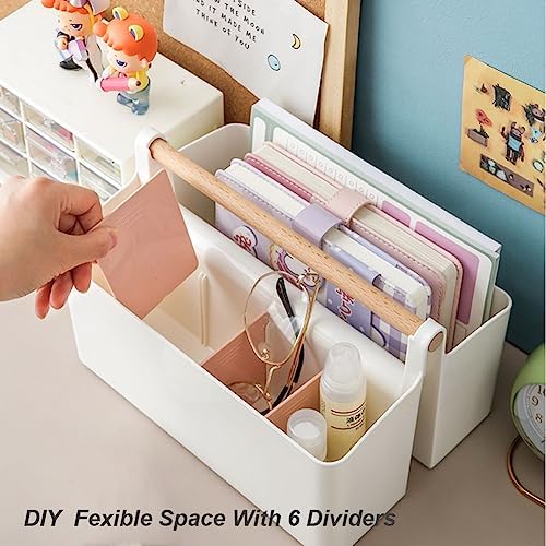 Art Supply Caddy Organizer with Handle,Teacher Tool Storage with Divider