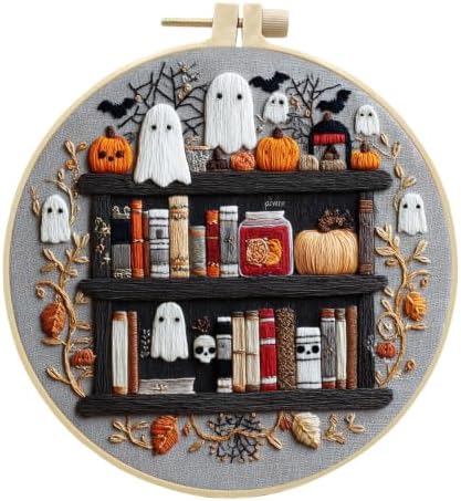 Embroidery Halloween Kits Starter Embroidery Kit Supplies for Adults