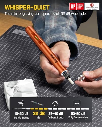 Fanttik F2 Master Mini Cordless Rotary Tool Kit for 3D Printer Sanding | Engraving Pen, NeoPulse Motor, 5 Speed, Revostor Hub, 35 Accessories, for Precision Polishing, Drilling, Carving, DIY Crafts
