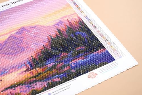 DIAMOND ART CLUB Purple Mountain Majesty Diamond Art Kits for Adults