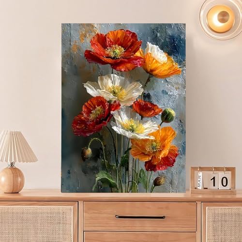 Attractive Flowers Diamond Art Kits for Adults Diamond Painting Kits