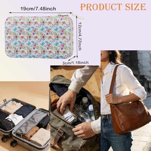 Bobode Printing Floral Travel Sewing Kit with 130 PCS Sewing Accessories