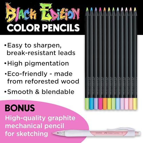 Faber-Castell Anime Drawing Kit, Chibi Edition with Step-by-Step Book