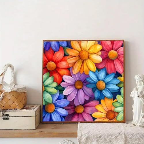 AIBOERL Paint by Numbers Kit for Adults Beginner, Flowers, 12X12In