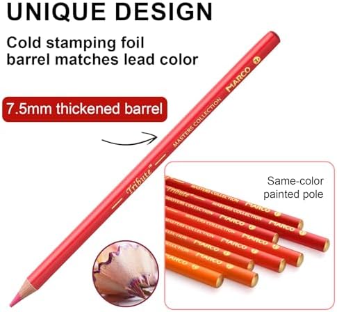 120 Colored Pencils Set for Adults Coloring, Professional Oil Based Art Pencils with 4.0mm Thick Soft Core up to 10 layers of blending, Artist Drawing Pencils in Masterpiece Gift Box