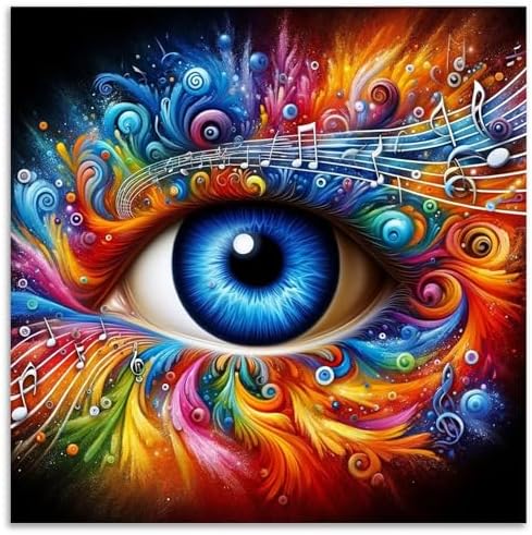 Kalonyth Eye Diamond Art Kits for Adults Beginners 14x14 in, DIY Craft Gift