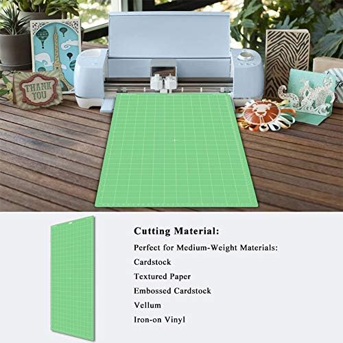 EVISWIY 4PCS 12x24 Mats Compitable with Maker 3/Maker Explore Air 2/Air/One with Blades StandardGrip/LightGrip/StrongGrip/FrabricGrip Multiple Green Blue Purple Pink Cricket Long Large Cutting Mats