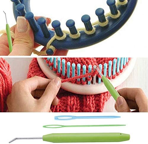 Mofuiry 4 Sets Knitting Loom Hooks, Crochet Hook Set with 8 Pieces Needles for Knifty Knitters