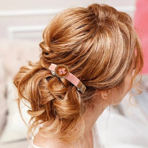 Dizila 50 Pack 8cm/3 Inch Plain Blank Silver Metal DIY Craft French Barrettes Automatic Spring Snap Hair Clips Clasps Accessories for Women Girls Teens