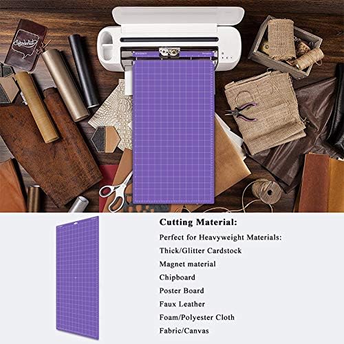EVISWIY 4PCS 12x24 Mats Compitable with Maker 3/Maker Explore Air 2/Air/One with Blades StandardGrip/LightGrip/StrongGrip/FrabricGrip Multiple Green Blue Purple Pink Cricket Long Large Cutting Mats