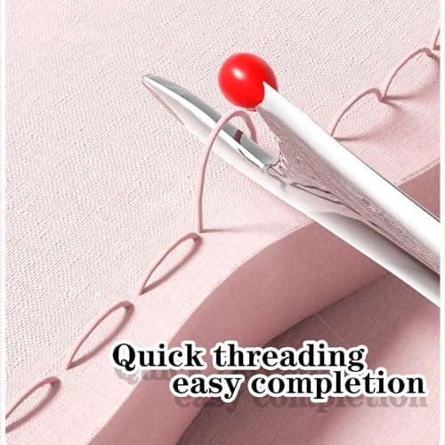 Upgraded 2 in 1 Automatic Needle Threaders Seam Ripper,Quilting Supplies Sewing Kit,Quick Sewing Machine Loop Needle Threaders (2PCS-Purple)