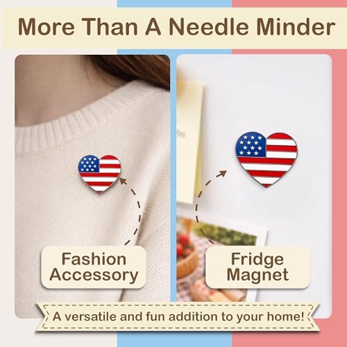 Kraftex Magnetic Needle Minder. Needleminder for Embroidery & Sewing. Cute Needlepoint Accessories. Magnetic Needle Holder for Cross Stitch. Cute Magnet Pin Gift