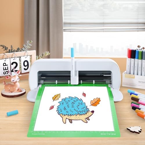 REALIKE 8.5”x12” Cutting Mat Compatible with Cricut Joy Xtra, Green standard Grip Cutting mats for Joy Xtra Accessories