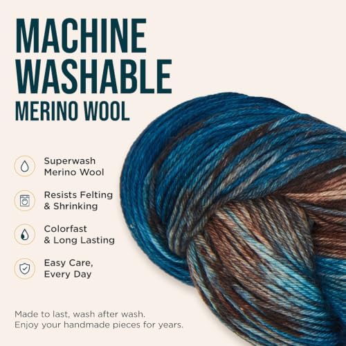 KnitPro Symfonie Fingering Weight Merino Wool Yarn 100g, Cabin in the Woods