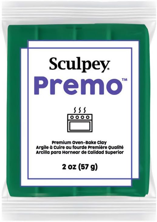 Sculpey Premo Polymer Clay 2oz-Forest Green