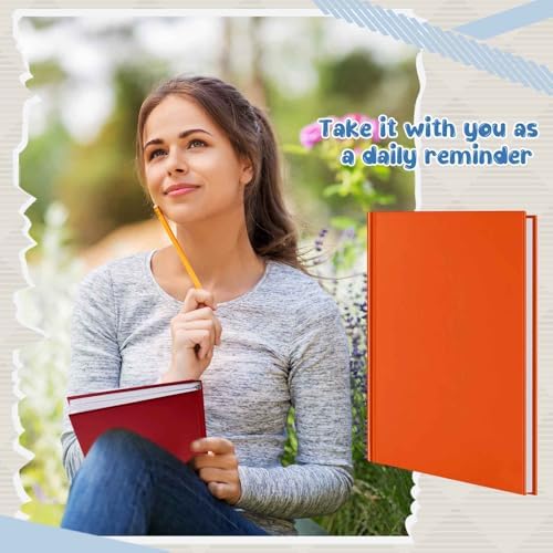 Henoyso 8 Pcs A5 Blank Notebook Journal Hardcover Sketchbook, 8.3 x 5.7 in