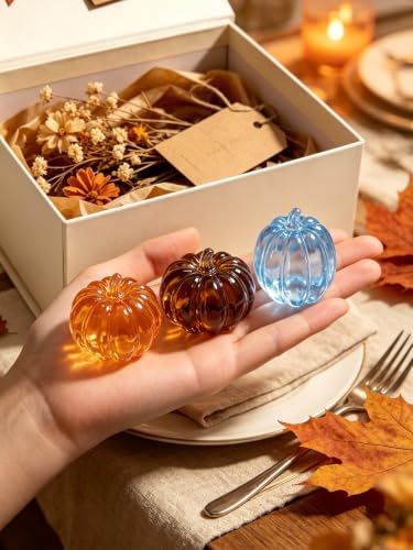 3 Mini Pumpkin Silicone Mold – Silicone Fruit Mold for Chocolate, Fondant, Candle, Resin & Cake Decor, 3D DIY Baking Tool for Parties & Gifts (Pumpkin)