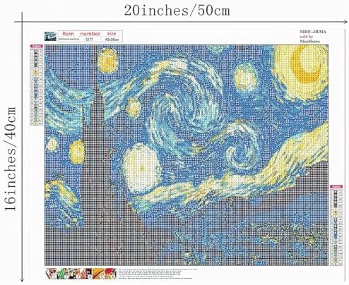 NIHO-JIUMA Diamond Painting Kits, 40x50cm/16x20inches