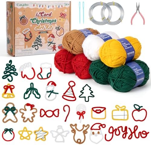 Caydo i Cord Christmas Decoration Making Kit with 24 Patterns for Beginners