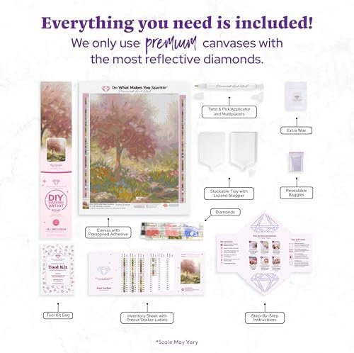 DIAMOND ART CLUB Maui Gardens Diamond Art Kits for Adults
