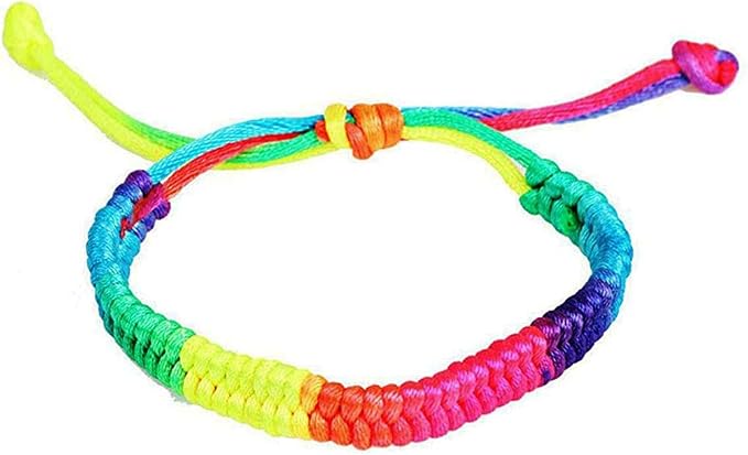 TONIFUL Nylon String Satin Cord for Necklace Bracelet Beading 2mm Rainbow | 110yd Non elastic durable non fading, for Jewelry Making Thread Rattail Macrame Trim Kumihimo Chinese Knot Craft Tags Hanging