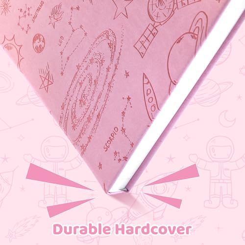 FLYING EAGLE Sketch Book, Square Hardcover Sketchbook for Kids, 10x10, Pink