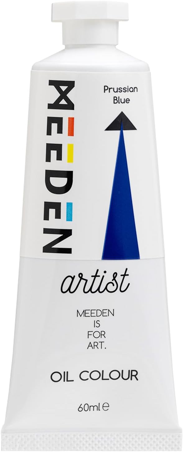 MEEDEN Artist Grade Oil Paint: Prussian Blue - 60ml/2oz Tube | Professional Art Paints and Supplies for Canvas Painting