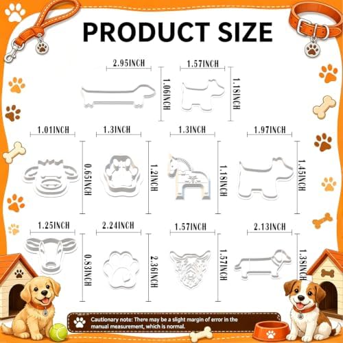 10Pcs Dog Lovers Polymer Clay Cutters