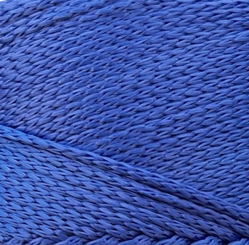 Polyester Macrame Cord 2mm x 251 Yards, 100% Polypropylene Premium Macrame Rope, Colorful Yarn Crochet Macrame Bag Craft for Wall Hangers, Bags, Bottom Plates, Carpets (Royal Blue, 3 Skein)
