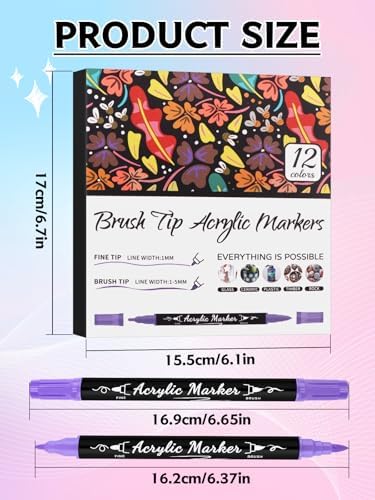 12 Colors Nail Art Pens Set, Kalolary Nail Art Markers 3D Nail Polish Pens