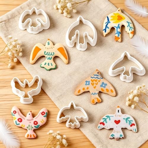 11PCS Bird Polymer Clay Cutters for Earrings