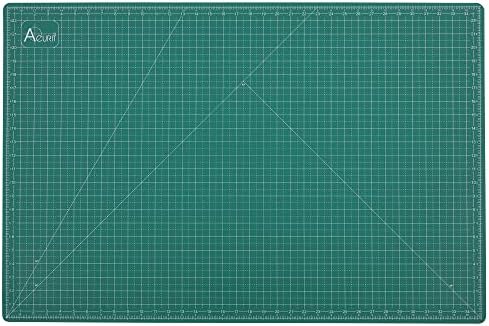 Acurit Self-Healing Cutting Mats - Self-Healing Craft Mats for Cutting, Measurements, Studios, Design, & More! - [Green - 12x18"]
