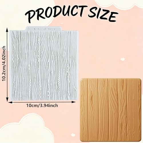 Tree Bark Texture Polymer Clay Molds Wood Grain Silicone Mold