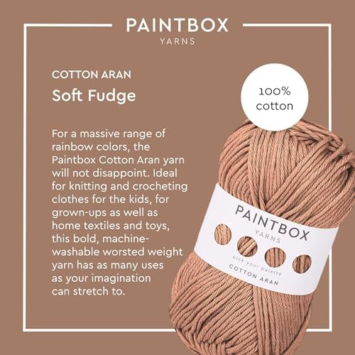 Paintbox Yarns 100% Cotton Aran Yarn 1.76oz / 50g, 93yds / 85m