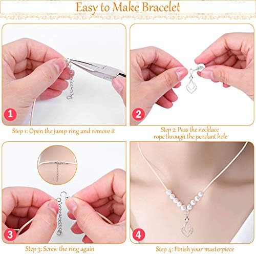 Necklace Cord, Selizo 100pcs Necklace String, Waxed Cotton Necklace Cord with Clasp Bulk for Jewelry Bracelet Making, Beads, Pendants, Charms