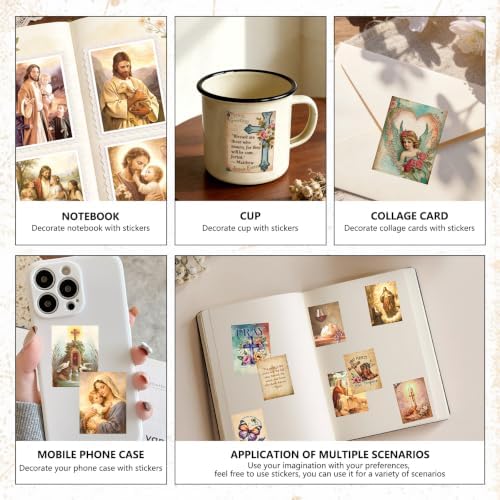200 Sheets Christian Inspirational Bible Scripture Sticker Book
