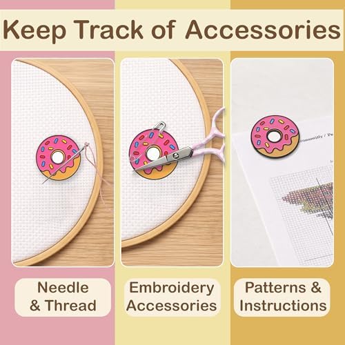 Kraftex Magnetic Needle Minder. Needleminder for Embroidery & Sewing. Cute Needlepoint Accessories. Magnetic Needle Holder for Cross Stitch. Cute Magnet Pin Gift