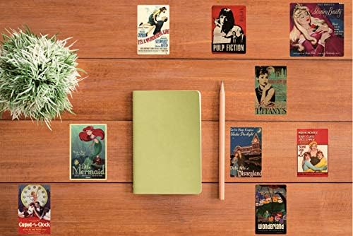100 pcs Vintage Posters Nostalgic Vinyl Skateboard Cool Retro Stickers no Repeat Notebook Guitar Trolley case Waterproof car Graffiti Stickers